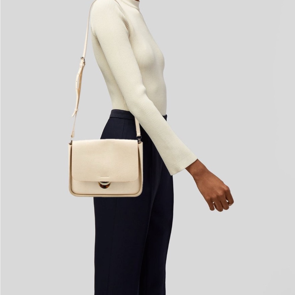 Loeffler Randall Embossed Leather Crossbody Bag